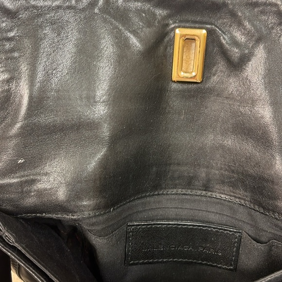 Authentic Black Balenciaga clutch with gold turn lock - Picture 4 of 5
